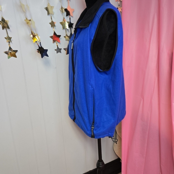 EDDIE BAUER TECH POLAR FLEECE VEST BLUE SZ L - Picture 3 of 7
